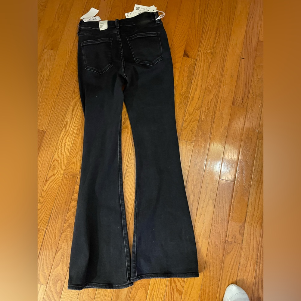 Denim Forum Black Flare Jeans - Picture 6 of 9